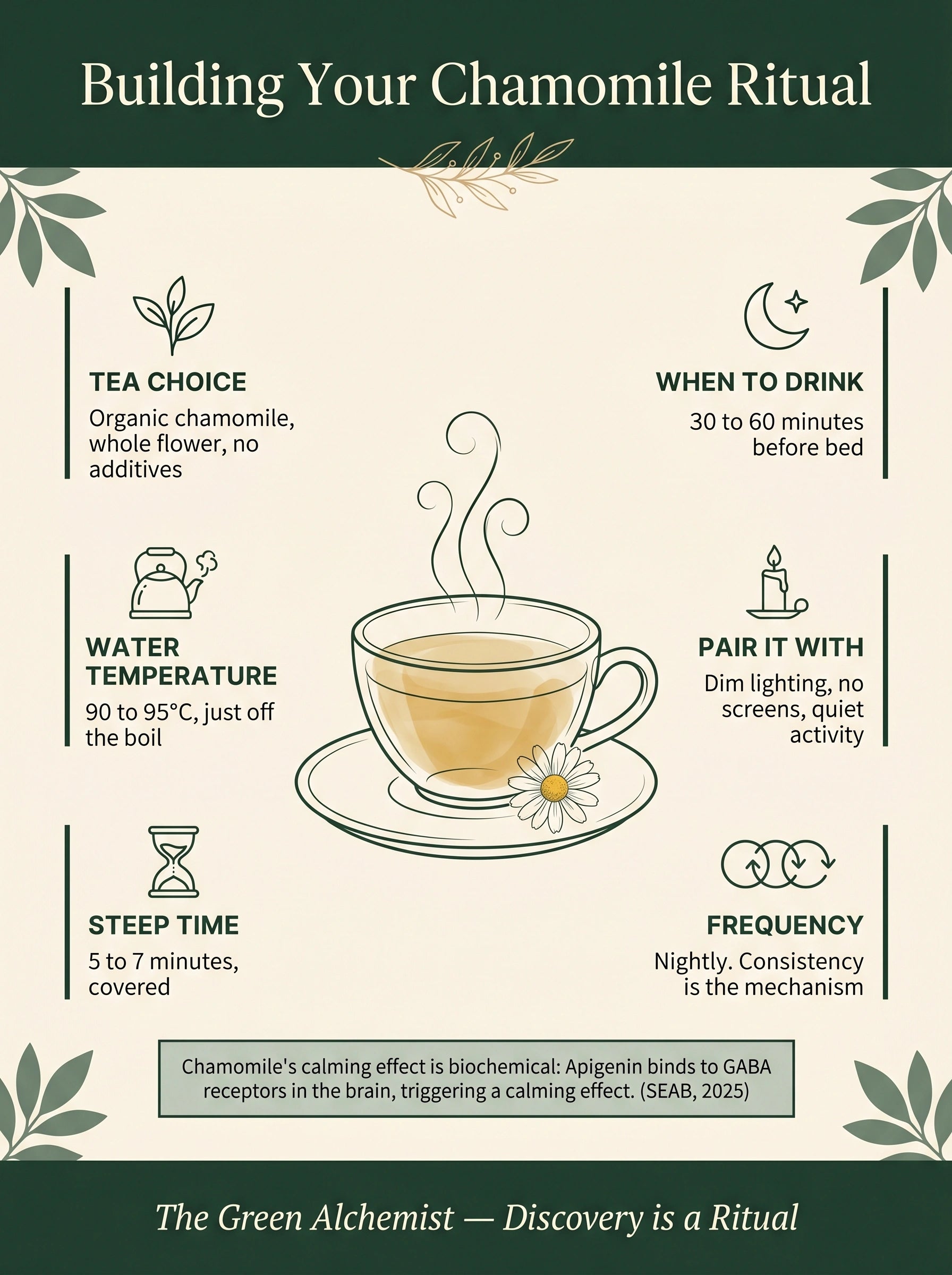 Building Your Organic Chamomile Tea Ritual Infographic