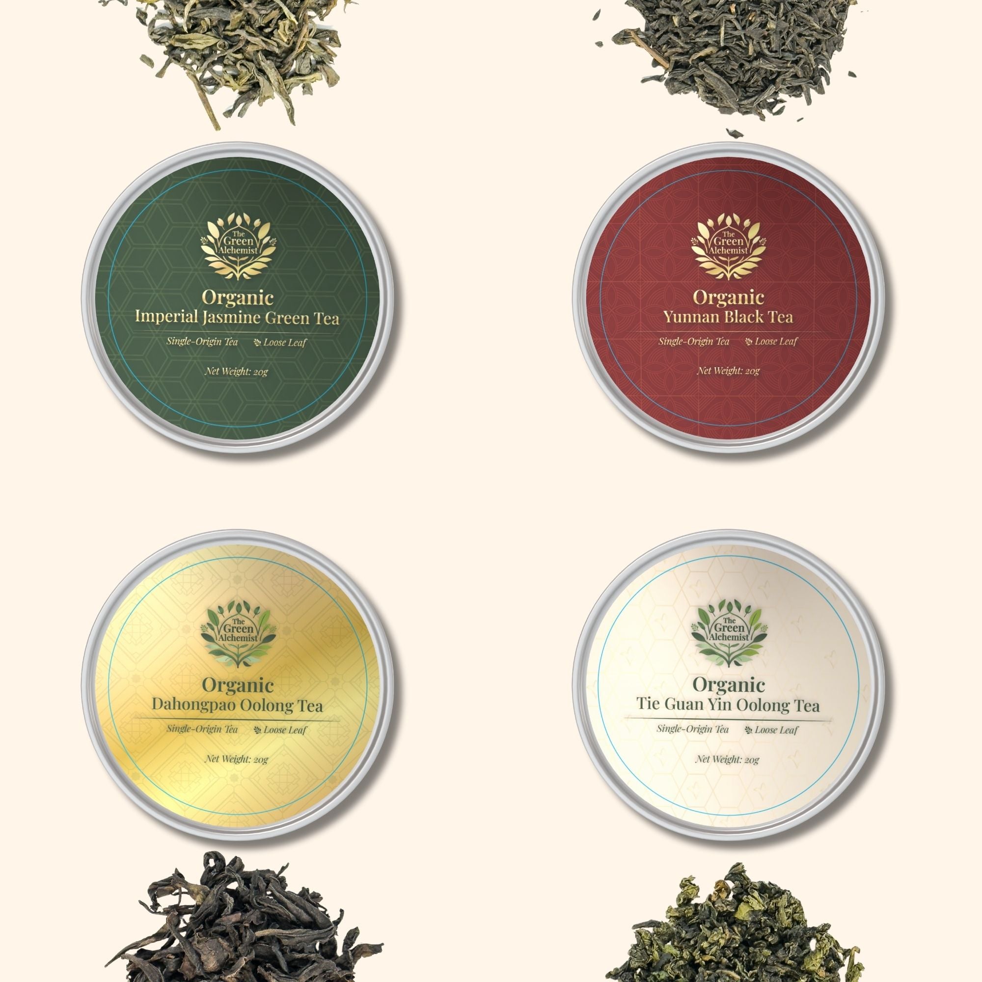 Black Tea
Oolong Tea
Organic Tea
Loose Tea
Loose Leaf
Five blessings of harmony collection
CNY gift
Luxury gift set
Lunar New Year Gift
The Green Alchemist
Tea Tins